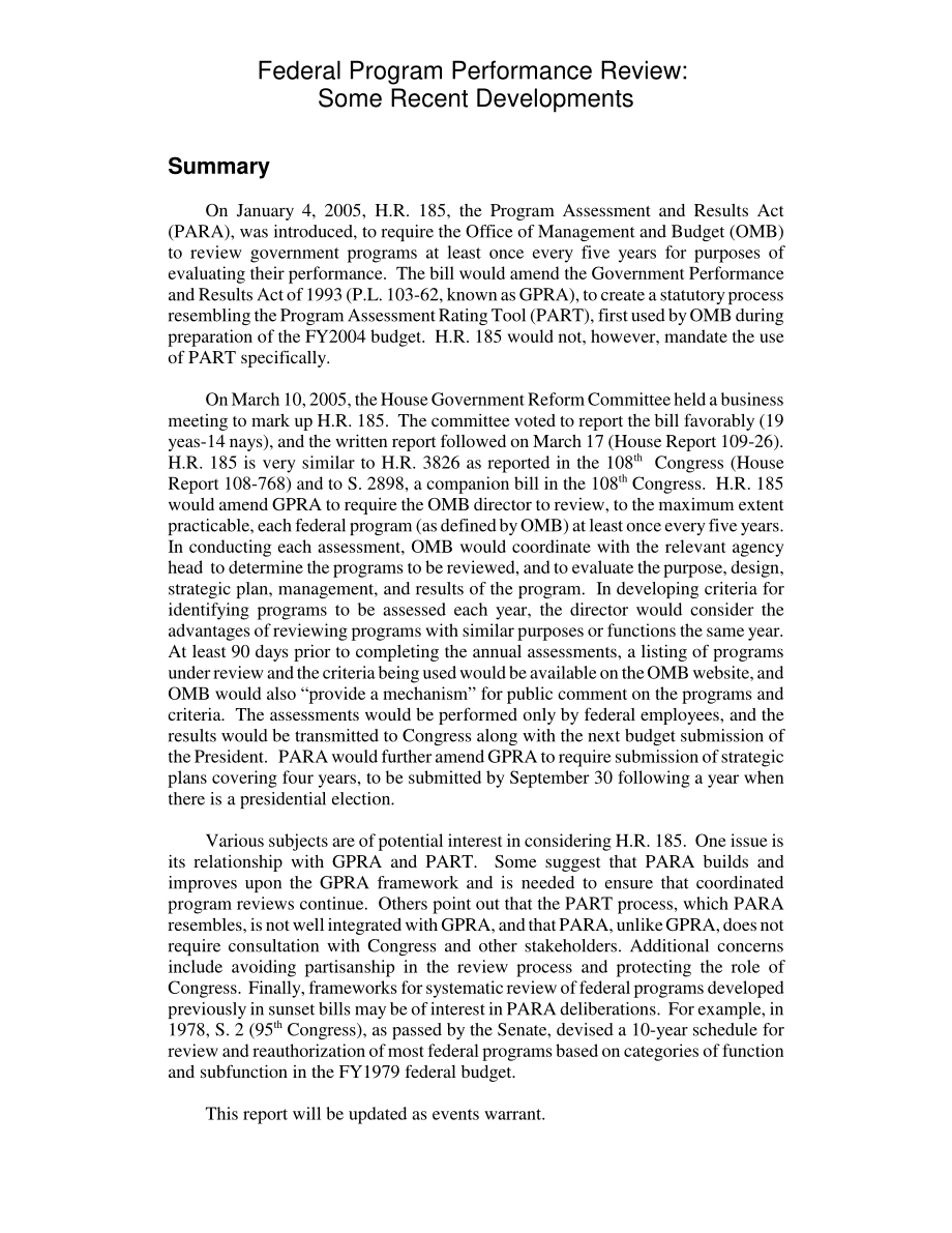 [20060228]RL32671_联邦计划绩效审查：项目评估和结果法案及其他发展.pdf_第2页