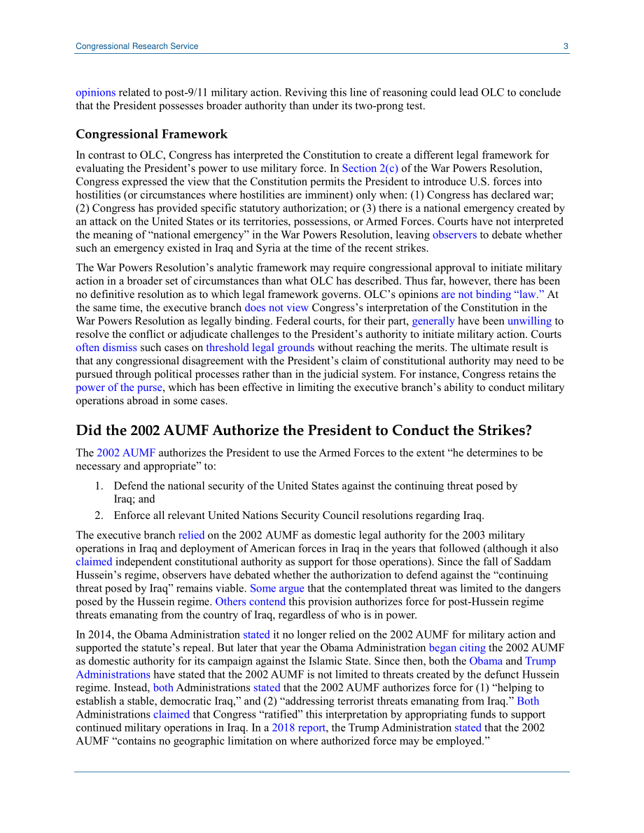 [20200218]LSB10391_更新日期：美国最近的空袭：法律授权和问题.pdf_第3页