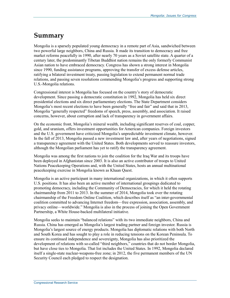 [20140903]R41867_蒙古国：国会议题.pdf_第2页