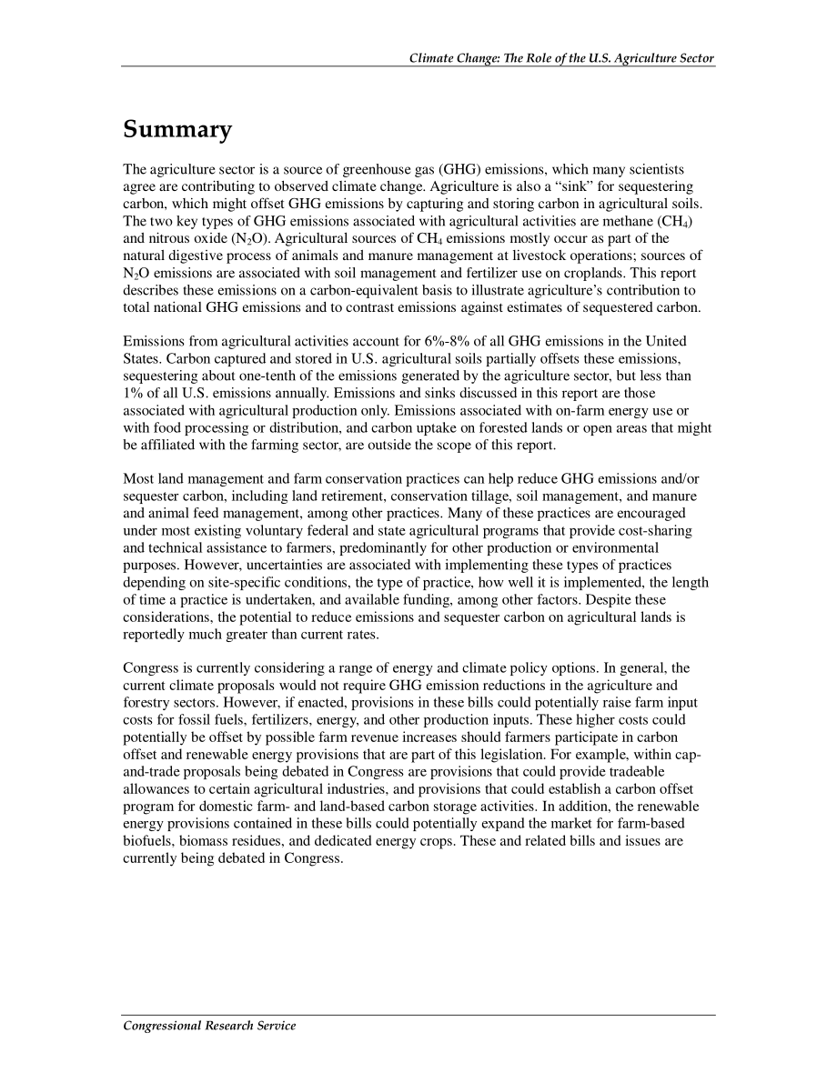 [20091109]RL33898_气候变化：美国农业部门的作用.pdf_第2页