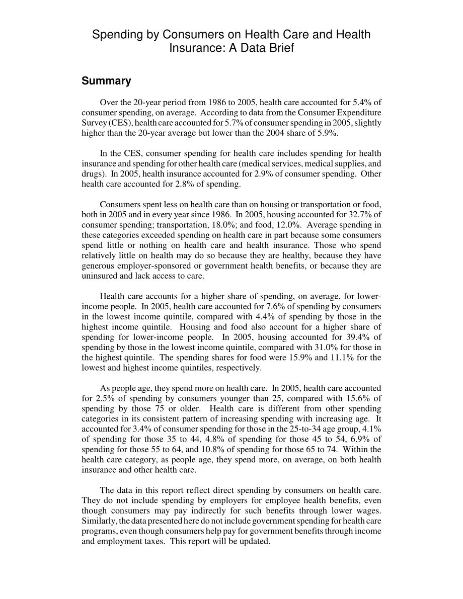 [20071221]RL34295_消费者在医疗保健和健康保险方面的支出：数据摘要.pdf_第2页