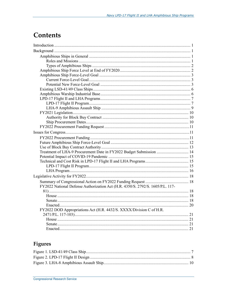 [20220331]R43543_海军LPD-17飞行II和LHA两栖舰项目：国会背景和议题.pdf_第3页