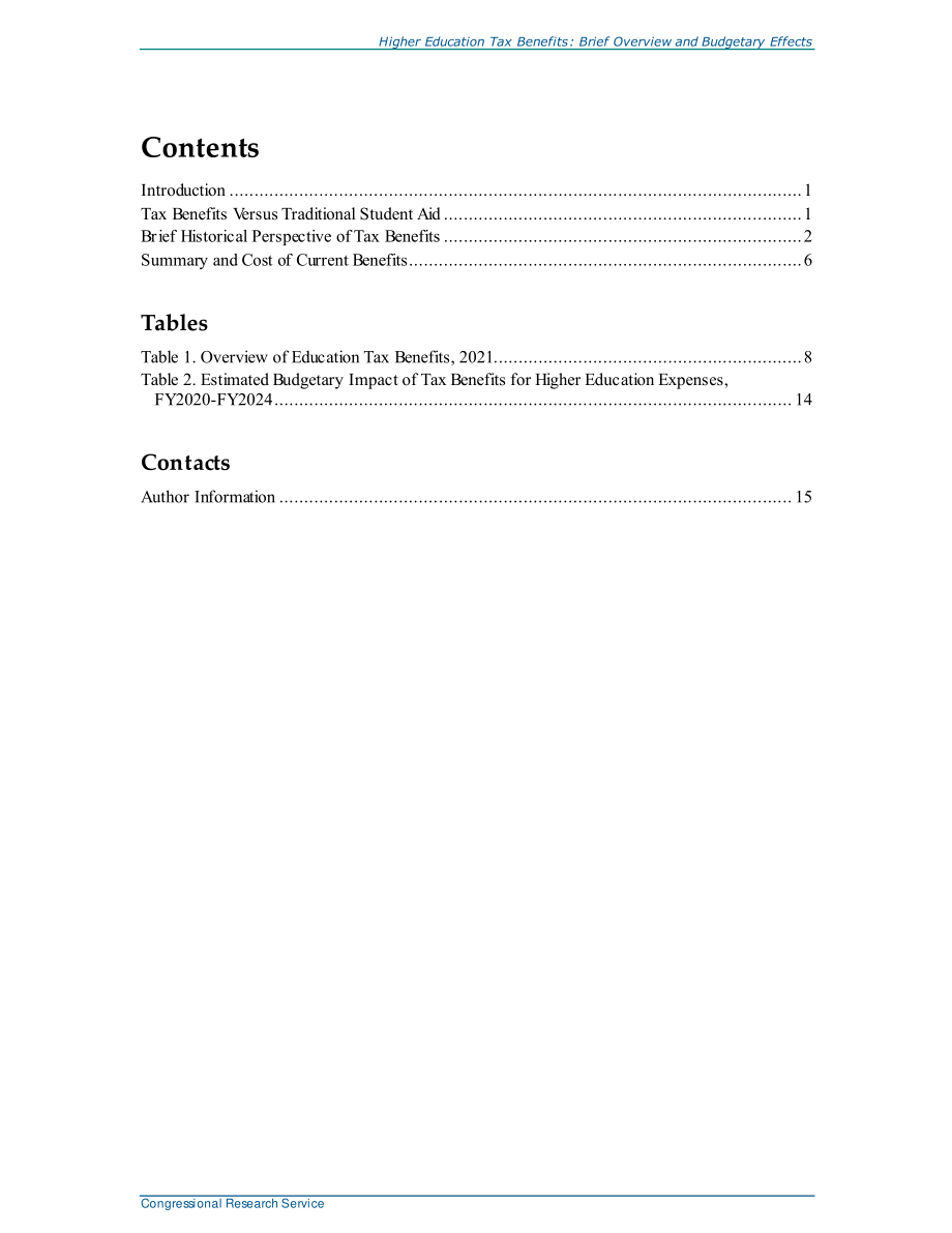 [20210526]R41967_高等教育税收优惠：简要概述和预算影响.pdf_第3页