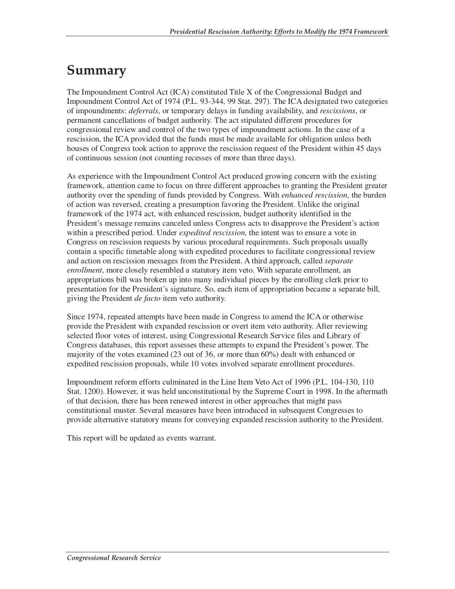 [20041223]RL30223_总统撤销权：修改1974年框架的努力.pdf_第2页