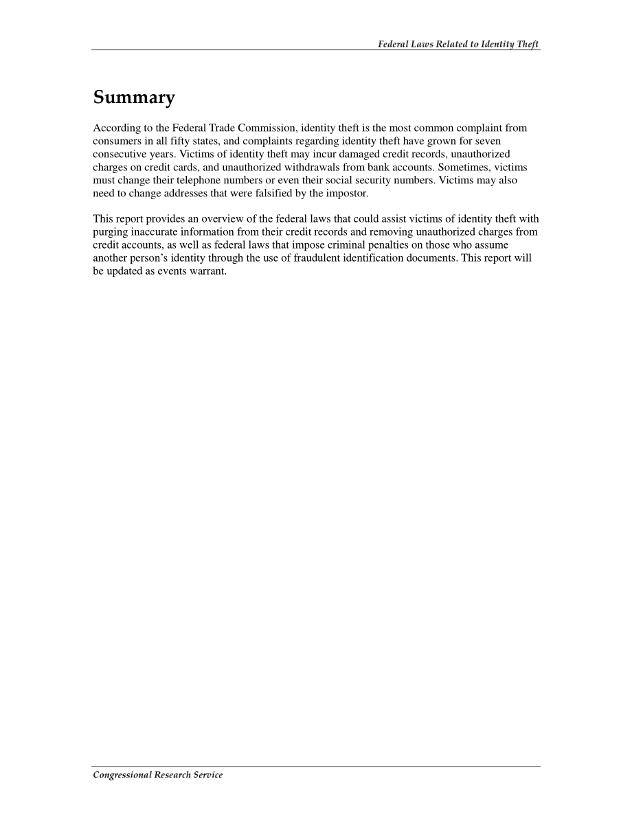 [20080130]RL31919_与身份盗窃相关的联邦法律.pdf_第2页