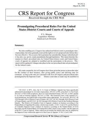 [19980326]98-292_颁布美国地区法院和上诉法院的程序规则.pdf