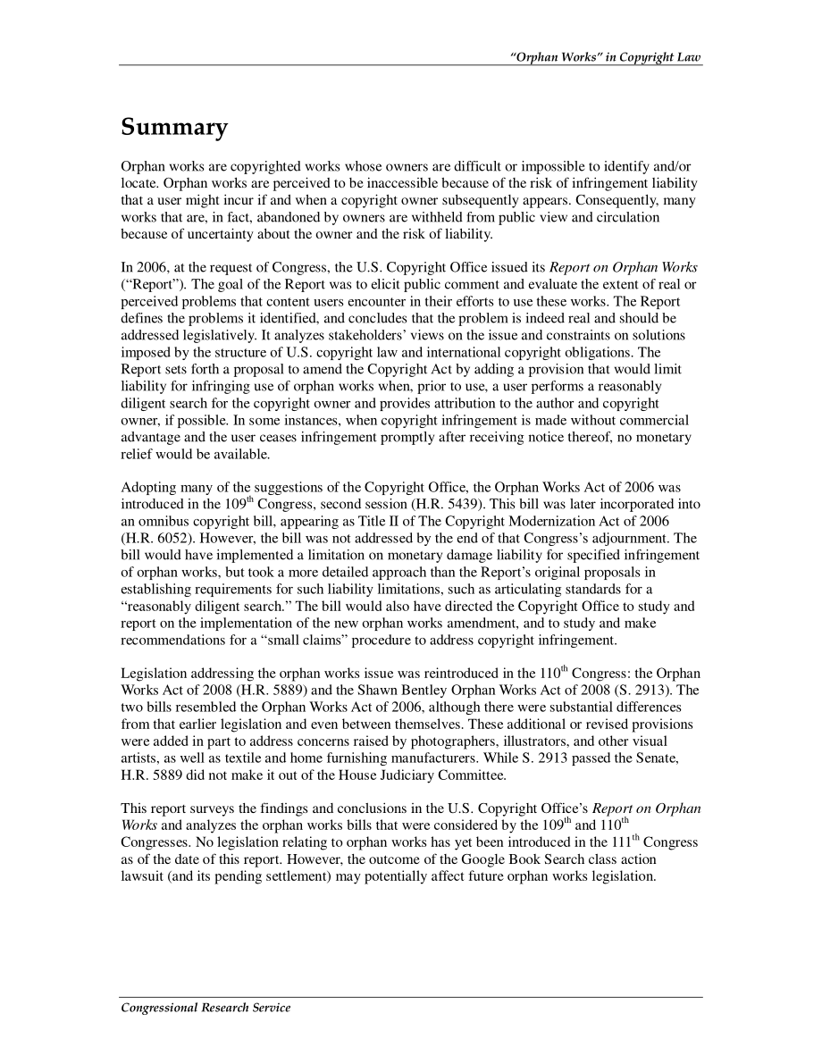 [20100201]RL33392_著作权法中的孤儿作品.pdf_第2页