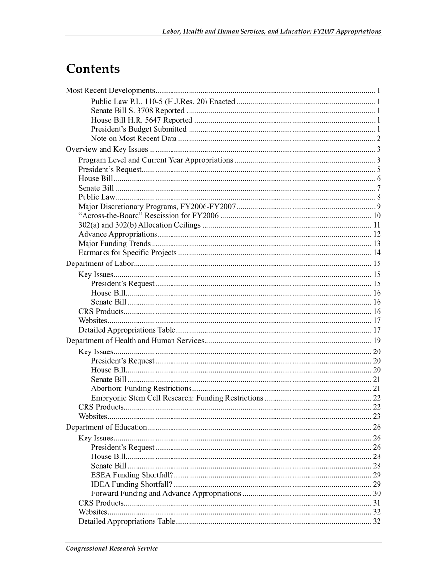 [20070321]RL33576_劳动、卫生和公共服务以及教育：2007财年拨款.pdf_第3页