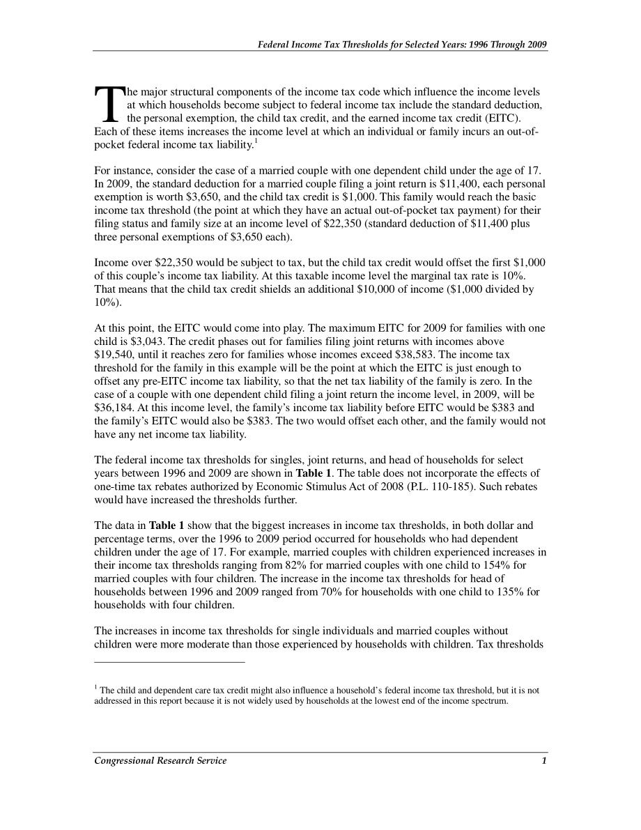 [20090109]RS22337_选定年份的联邦所得税起征点：1996年至2009年.pdf_第3页