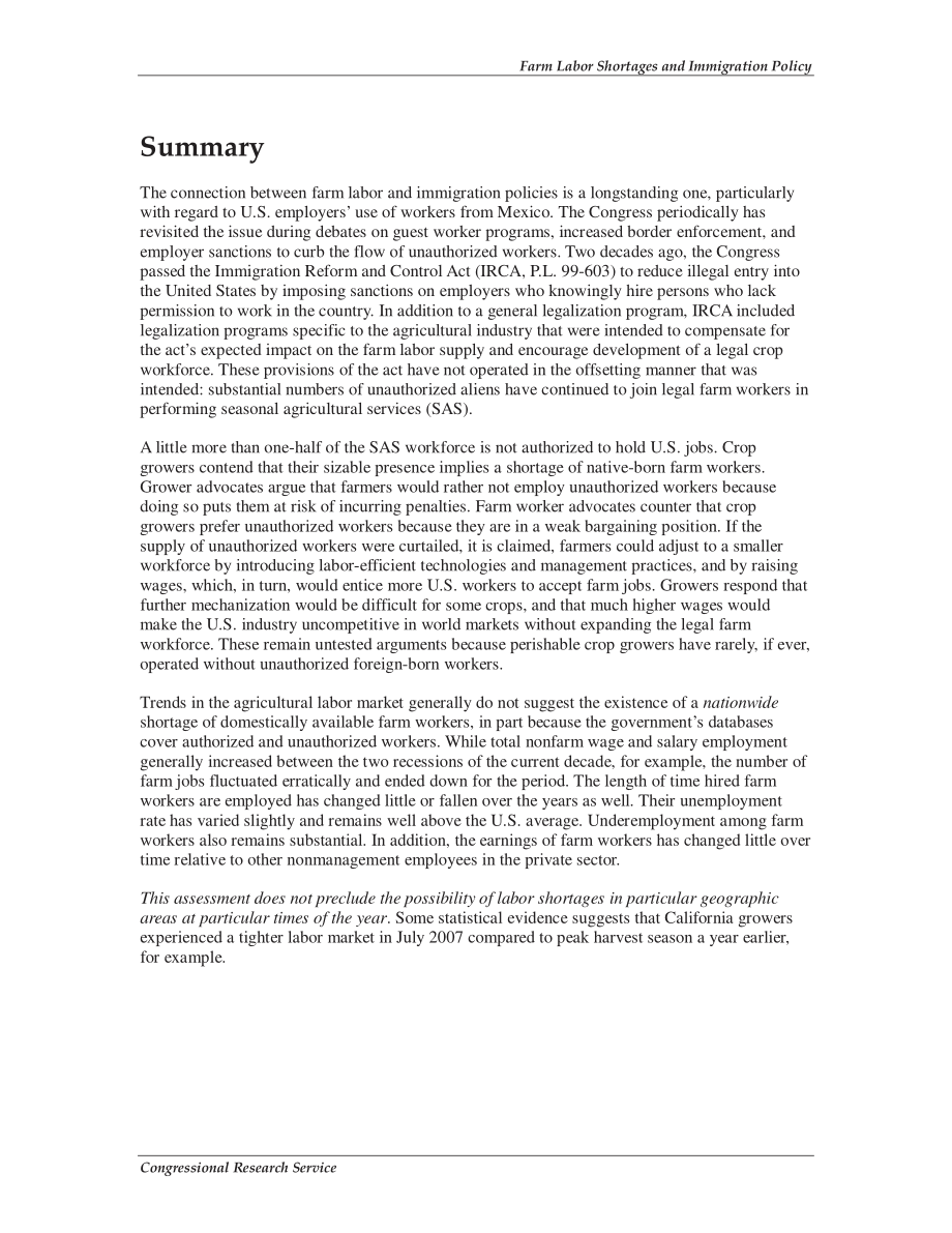 [20091109]RL30395_农业劳动力短缺与移民政策.pdf_第2页