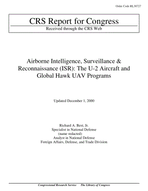 [20001201]RL30727_机载情报、监视和侦察（ISR）：U-2飞机和全球鹰无人机项目.pdf