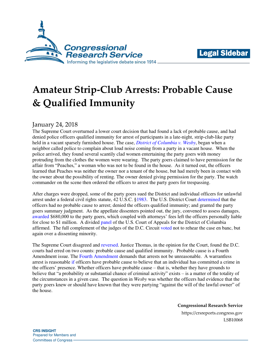 [20180124]LSB10068_业余脱衣舞俱乐部被捕：可能原因和合格豁免.pdf_第1页