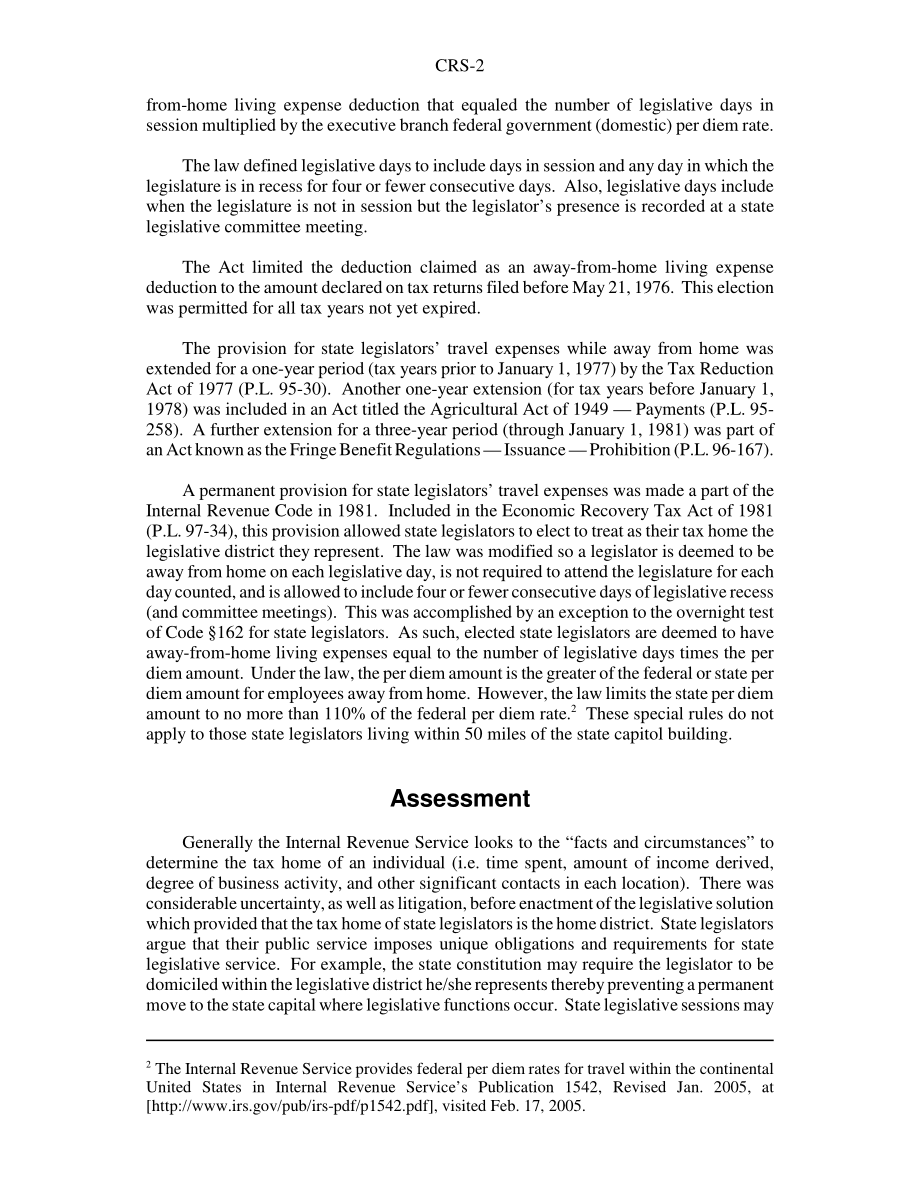[20050217]RS20330_州议员离家费用的税务处理.pdf_第2页