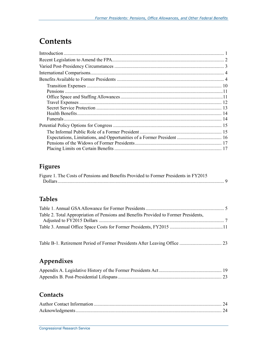 [20160316]RL34631_前任总统：养老金、办公室津贴和其他联邦福利.pdf_第3页