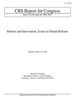 [19990824]97-599_专利和创新：专利改革中的几个问题.pdf