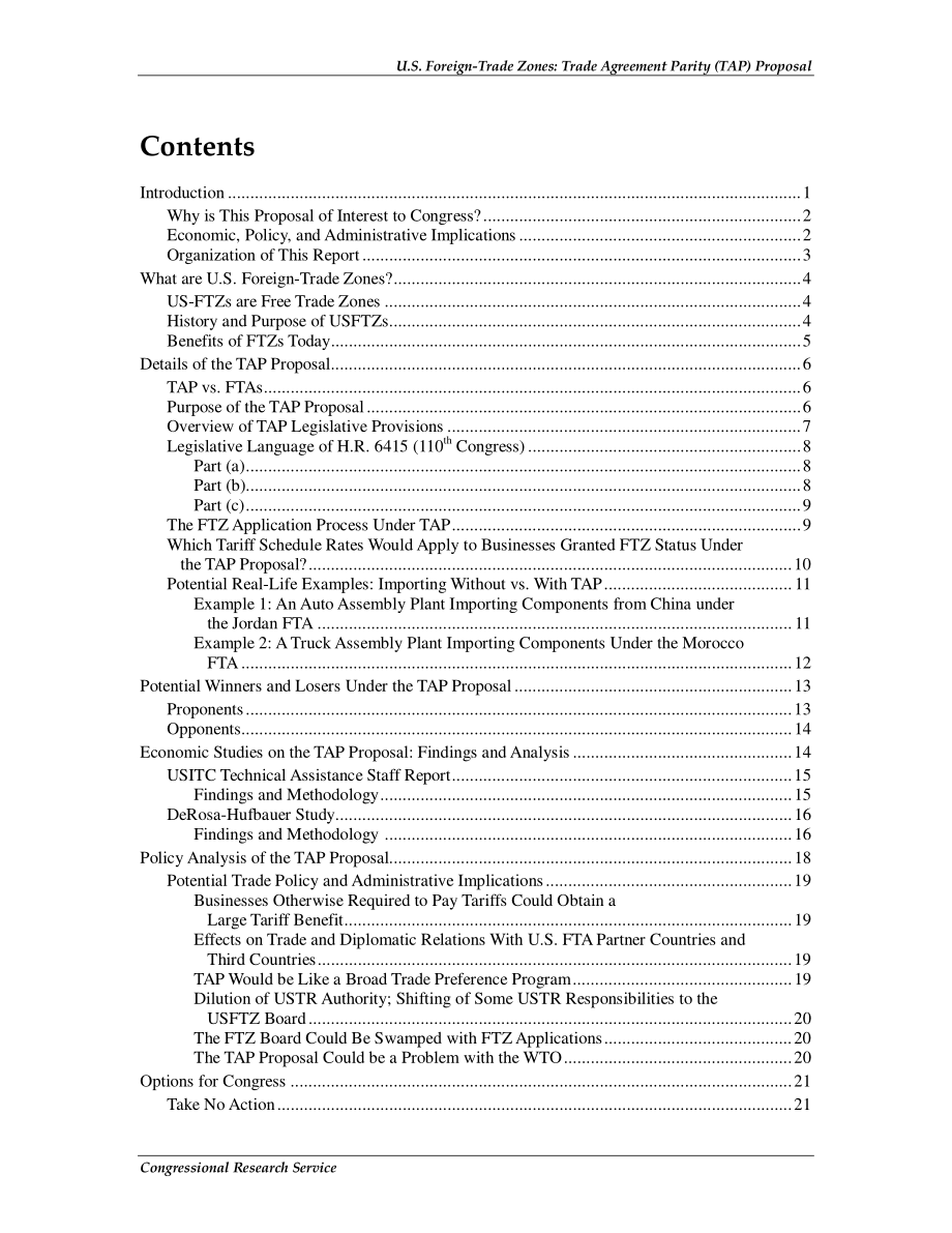 [20100120]RL34688_美国外贸区：贸易协定平价（TAP）提案.pdf_第3页