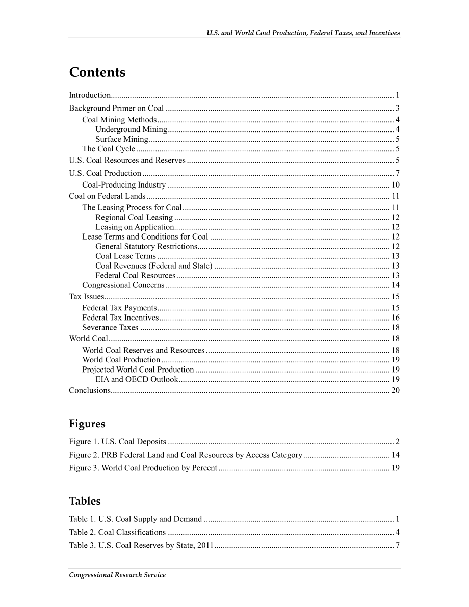 [20130314]R43011_美国和世界煤炭生产、联邦税收和激励措施.pdf_第3页