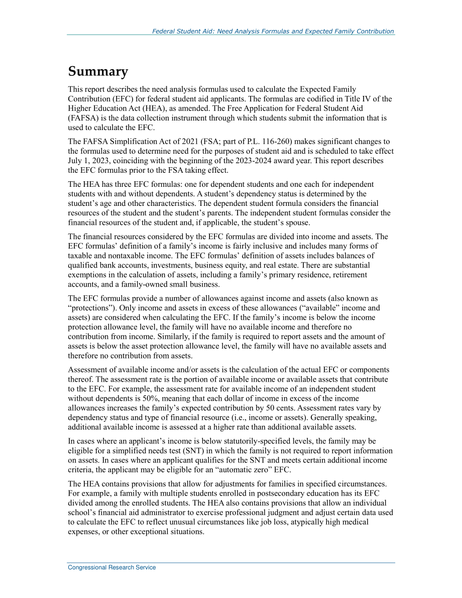 [20211221]R44503_联邦学生援助：需求分析公式和预期家庭贡献.pdf_第2页