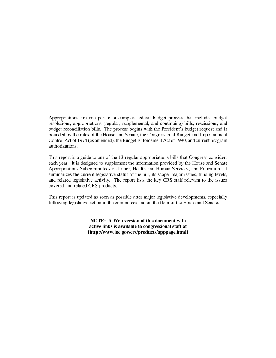 [20010118]RL30503_2001财年拨款：劳动、卫生和公共服务以及教育.pdf_第2页