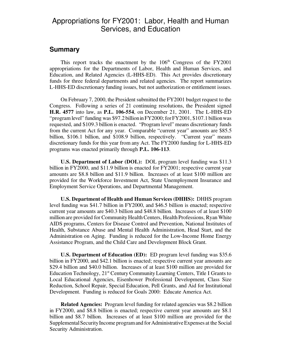 [20010118]RL30503_2001财年拨款：劳动、卫生和公共服务以及教育.pdf_第3页