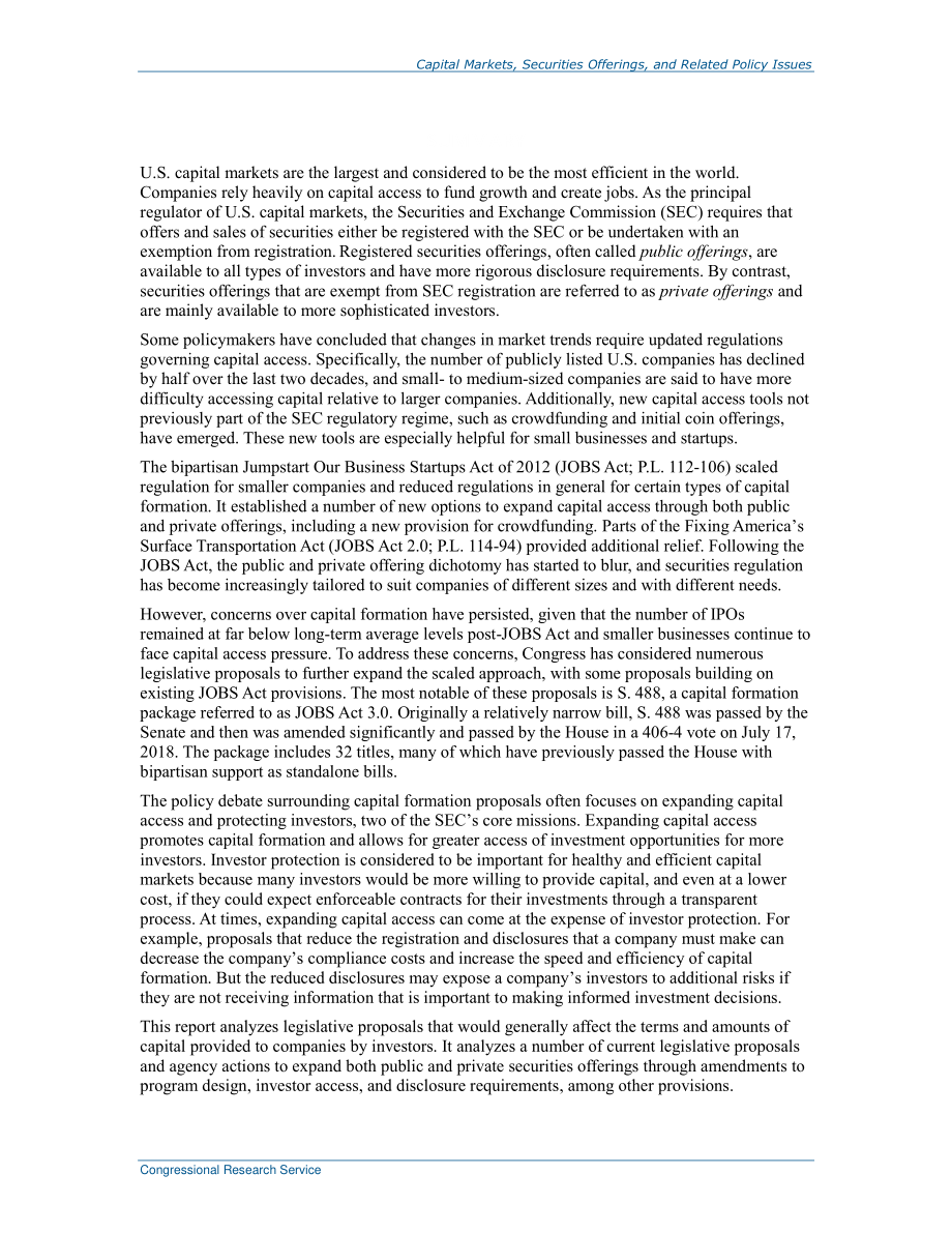 [20180726]R45221_资本市场、证券发行和相关政策问题.pdf_第2页
