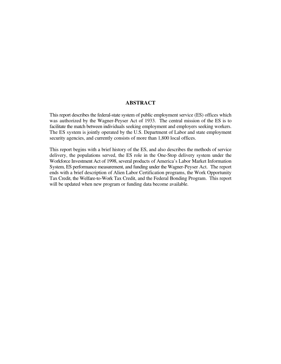 [19990624]RL30248_就业服务：联邦州公共劳动交换系统.pdf_第2页