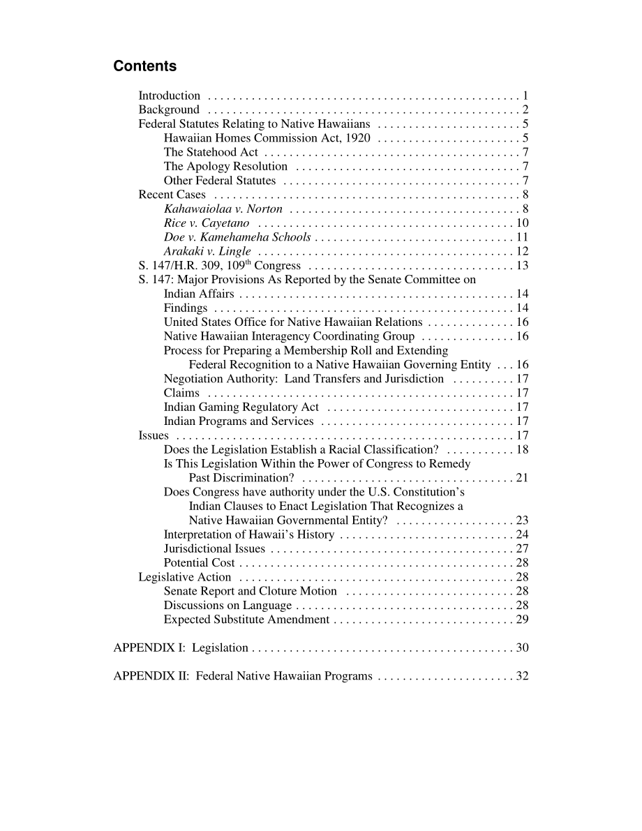 [20051011]RL33101_S、 147小时.309 夏威夷土著政府实体的联邦承认程序.pdf_第3页