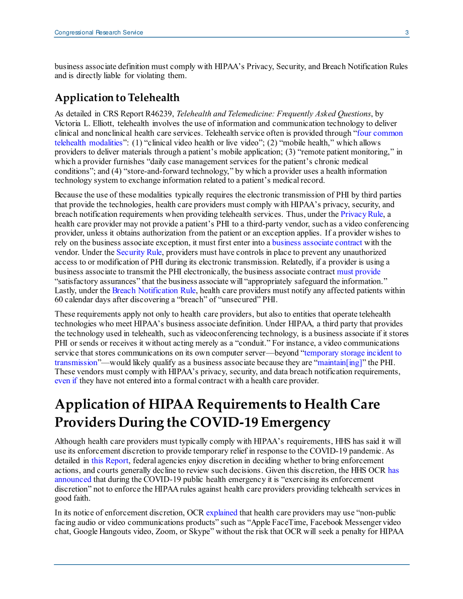 [20200605]LSB10490_HIPAA、远程健康和2019冠状病毒疾病.pdf_第3页