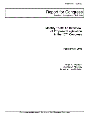 [20030221]RL31752_身份盗窃：第107届国会拟议立法概述.pdf