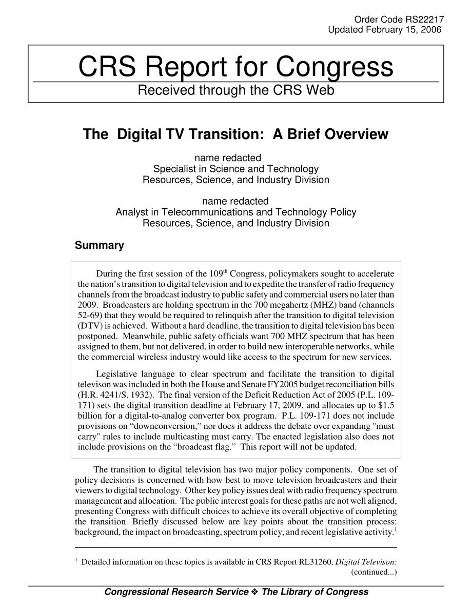 [20060215]RS22217_数字电视转型：简要概述.pdf_第1页