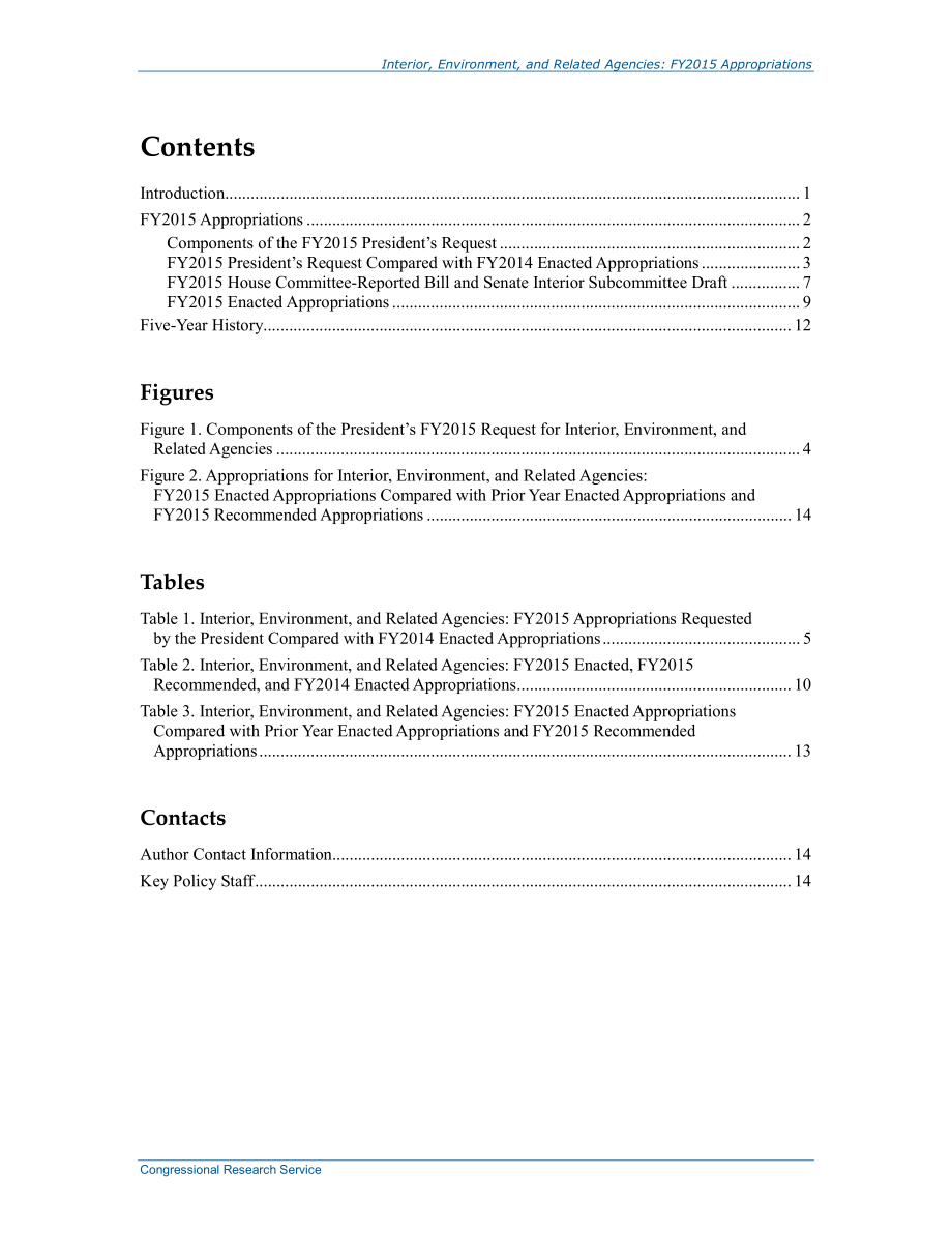 [20150127]R43617_内部、环境和相关机构：2015财年拨款.pdf_第3页