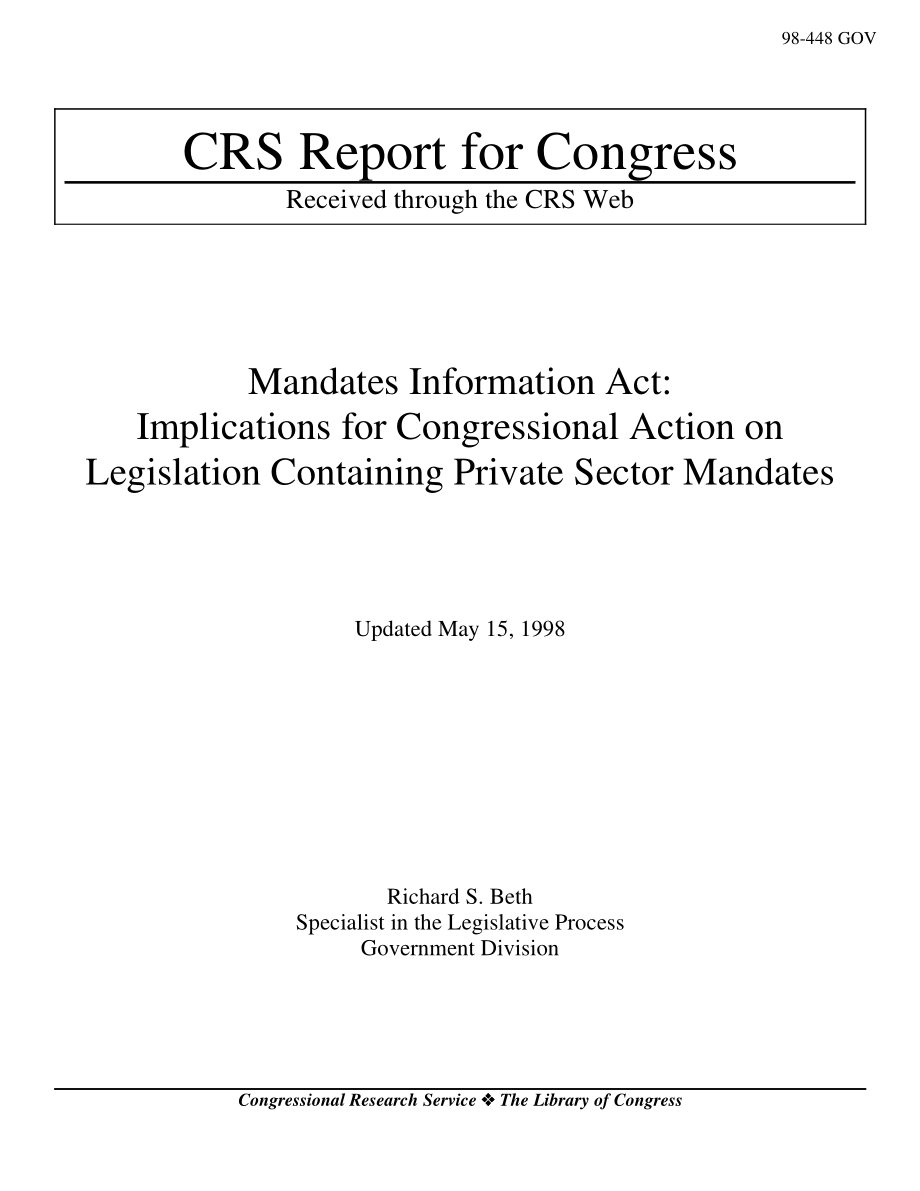 [19980515]98-448GOV_授权信息法案：对国会就包含私营部门授权的立法采取行动的影响.pdf_第1页