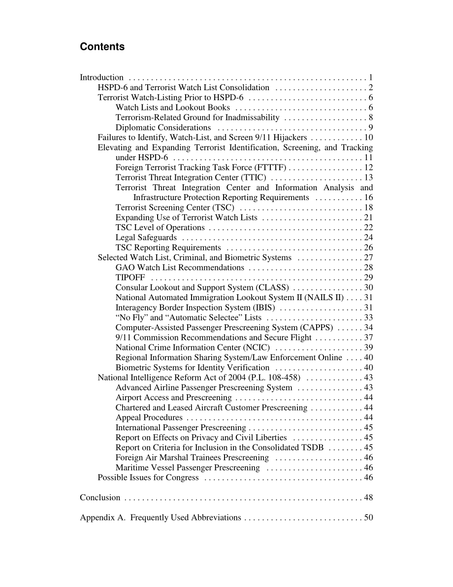 [20041223]RL32366_根据国土安全总统指令6识别、筛选和追踪恐怖分子.pdf_第3页