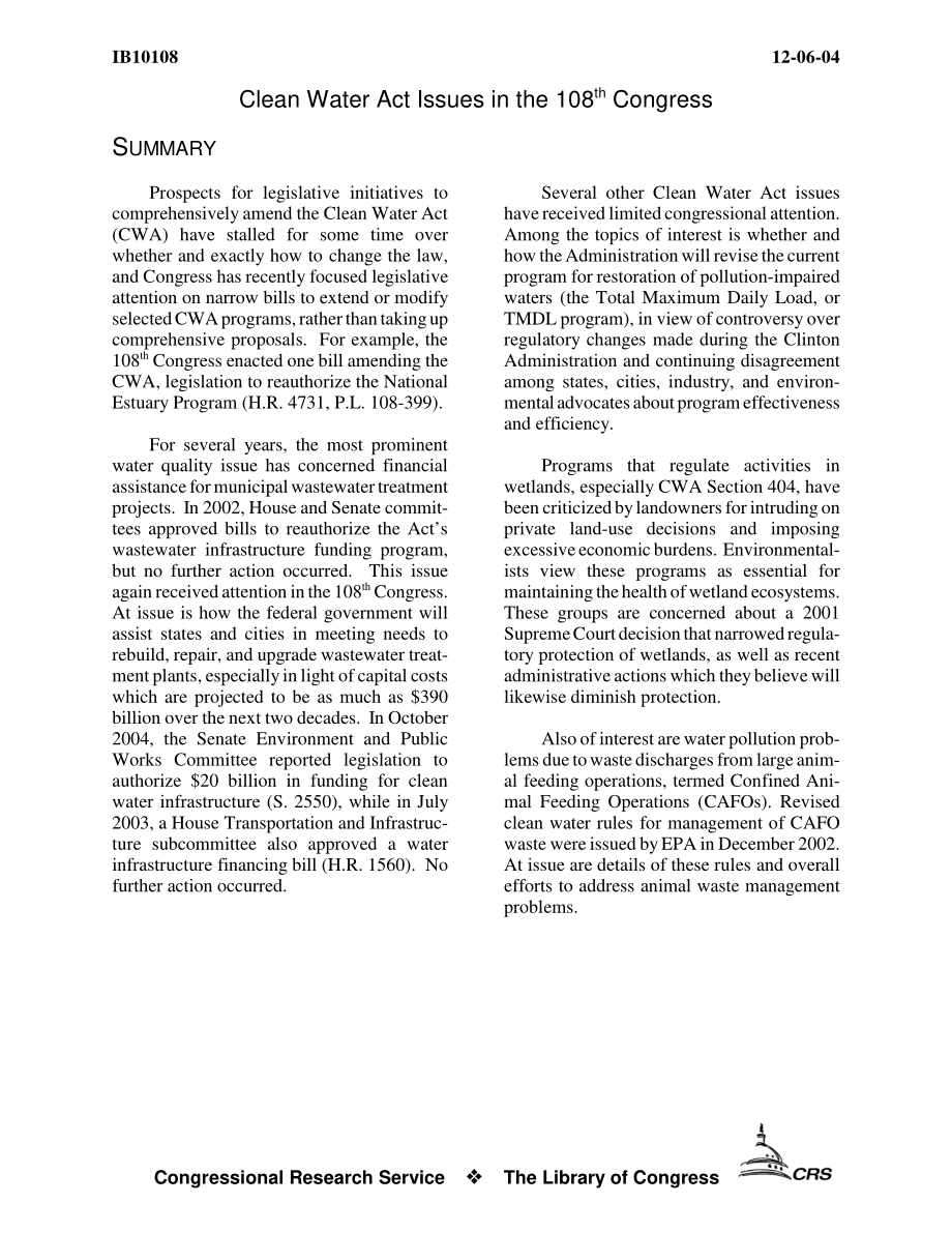 [20041206]IB10108_第108届国会清洁水法问题.pdf_第3页