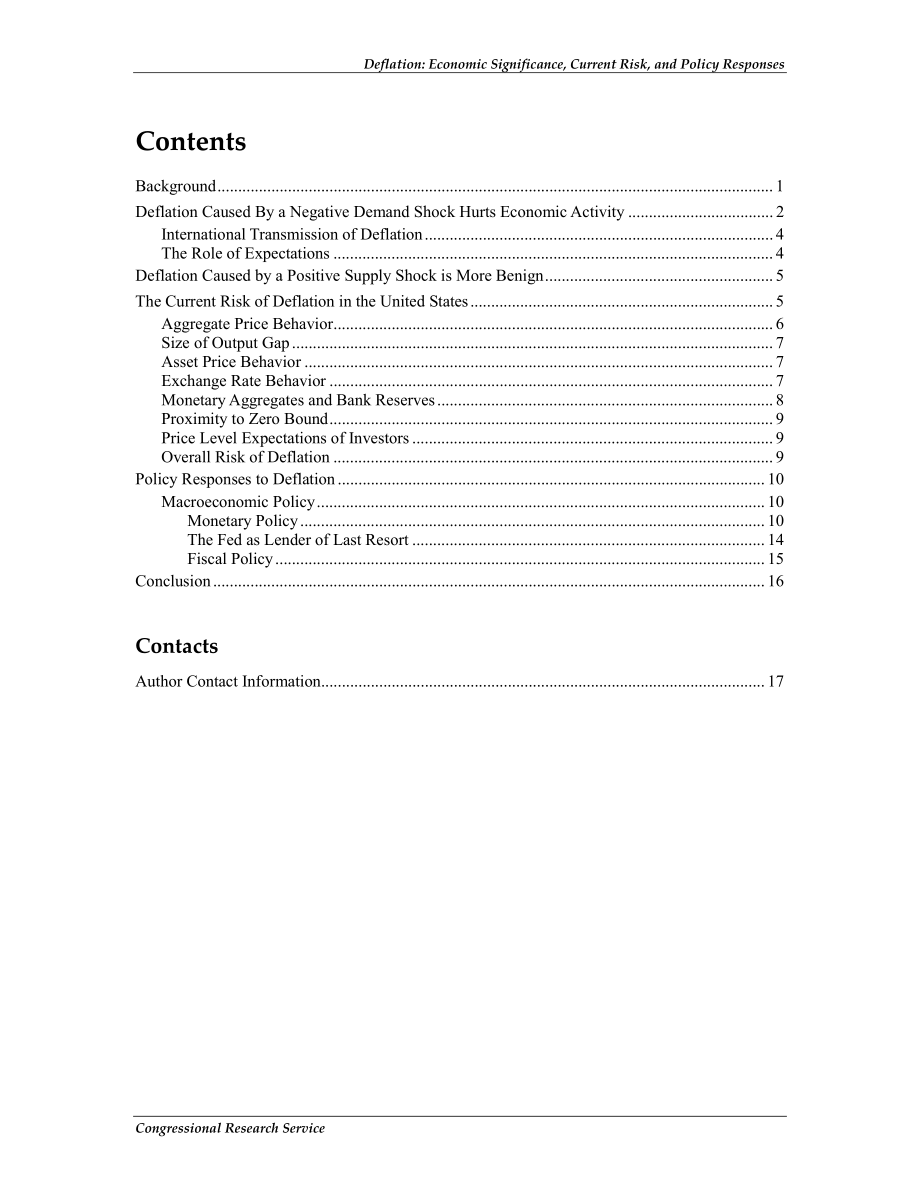 [20120112]R40512_通货紧缩：经济意义、当前风险和政策响应.pdf_第3页