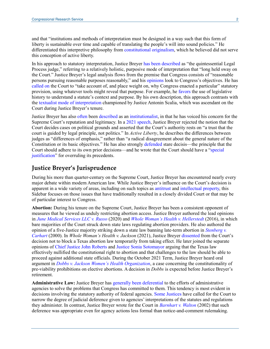 [20220128]LSB10691_布雷耶法官退休：初步考虑事项.pdf_第2页