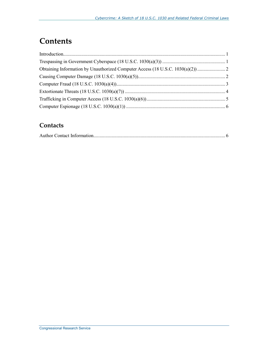 [20141015]RS20830_网络犯罪：《美国法典》第18卷第1030节及相关联邦刑法概述.pdf_第3页