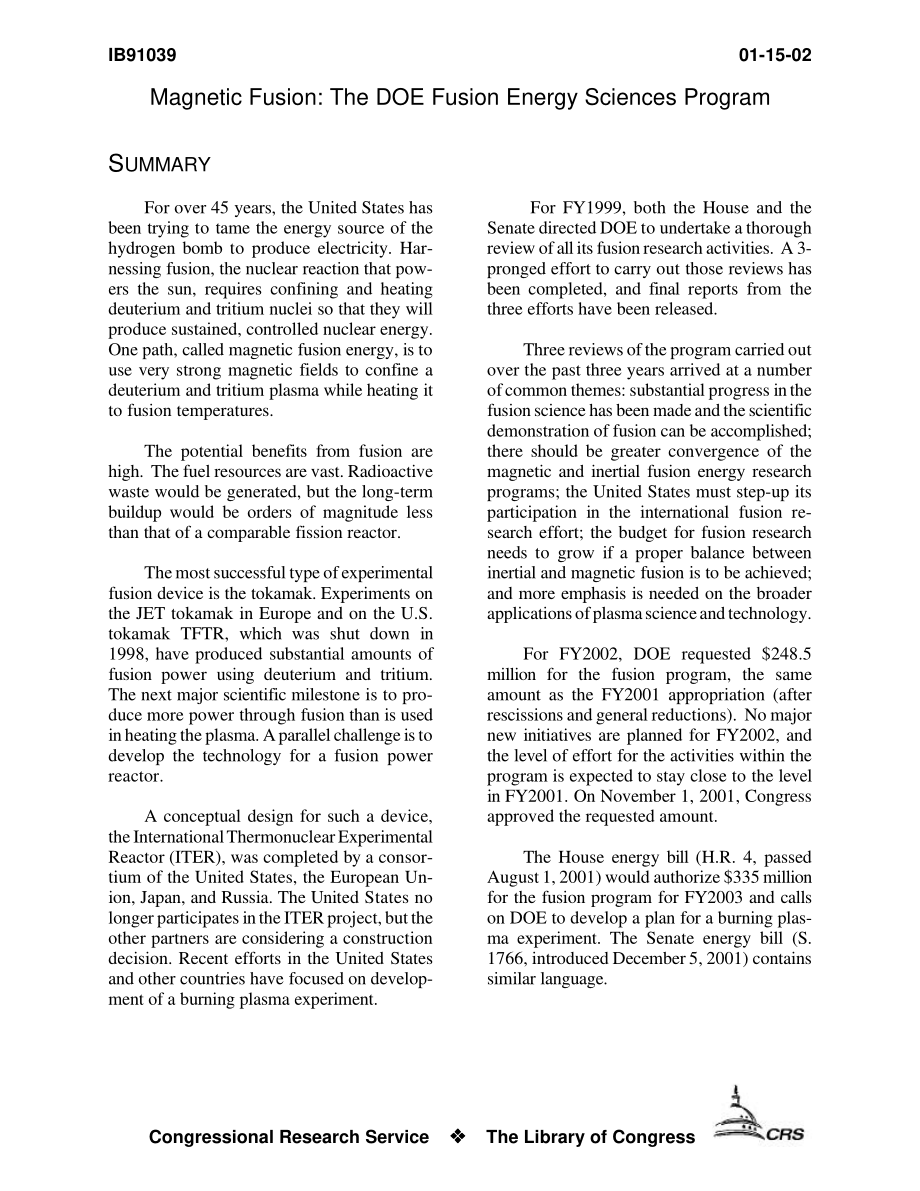 [20020115]IB91039_磁聚变：美国能源部聚变能源科学计划.pdf_第3页