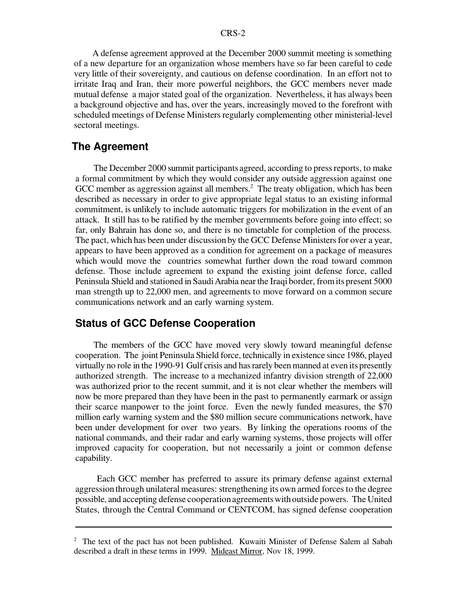 [20010228]RS20831_海湾合作委员会防务协议.pdf_第2页