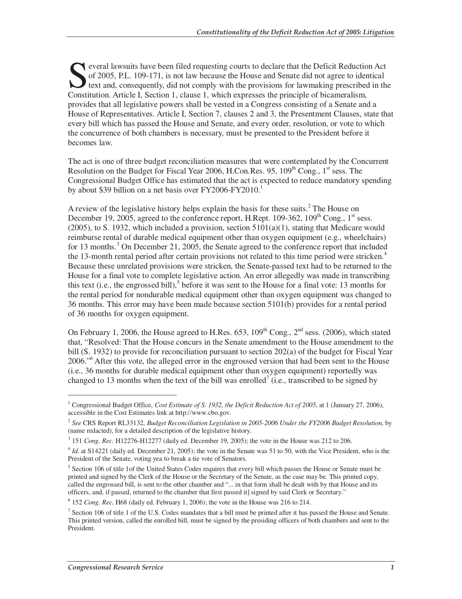 [20071213]RS22507_2005年《赤字削减法》的合宪性：诉讼.pdf_第3页