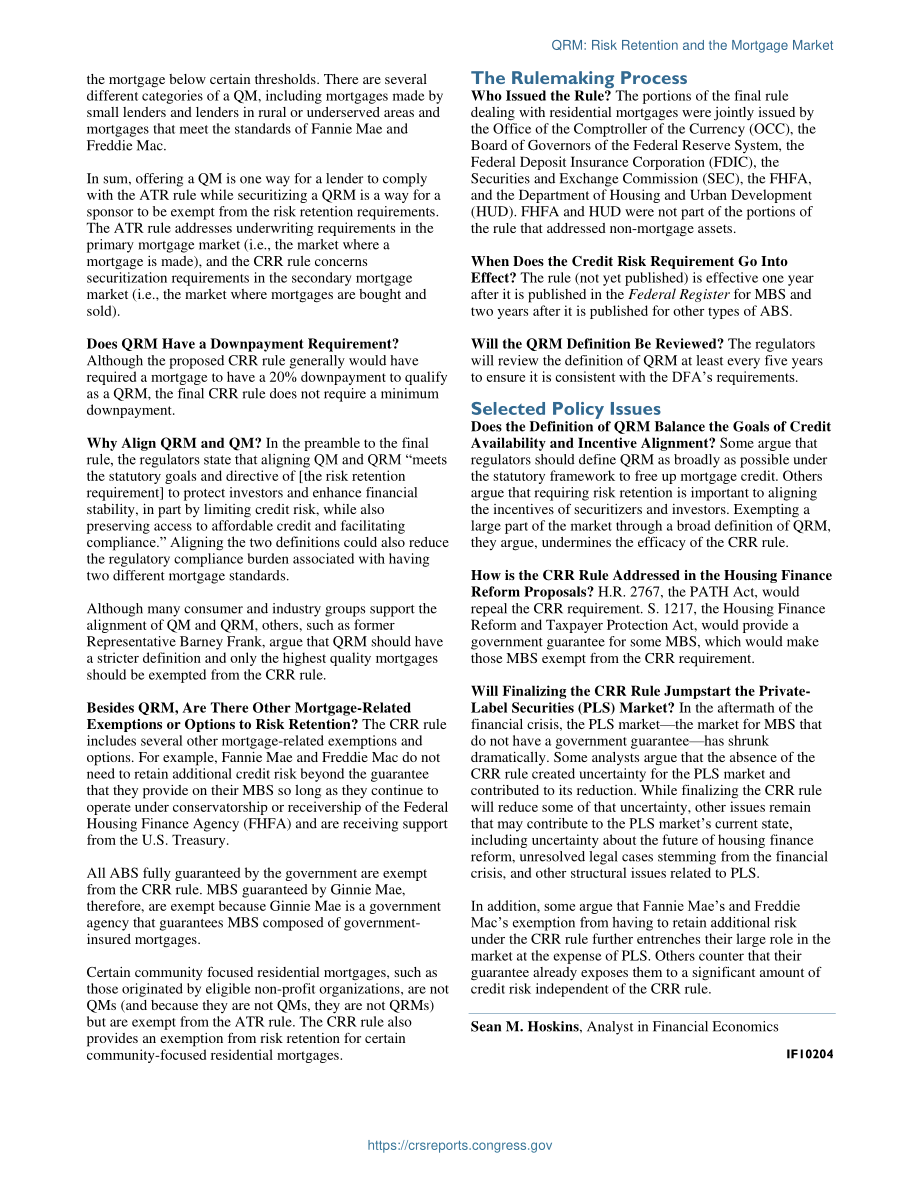 [20141030]IF10204_QRM：风险保留与抵押贷款市场.pdf_第2页