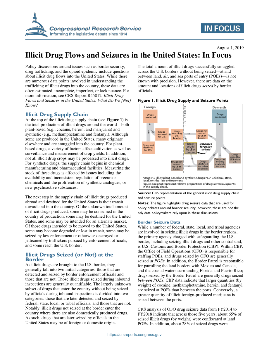 [20190801]IF11279_美国的非法药物流动和缉获：聚焦中.pdf_第1页