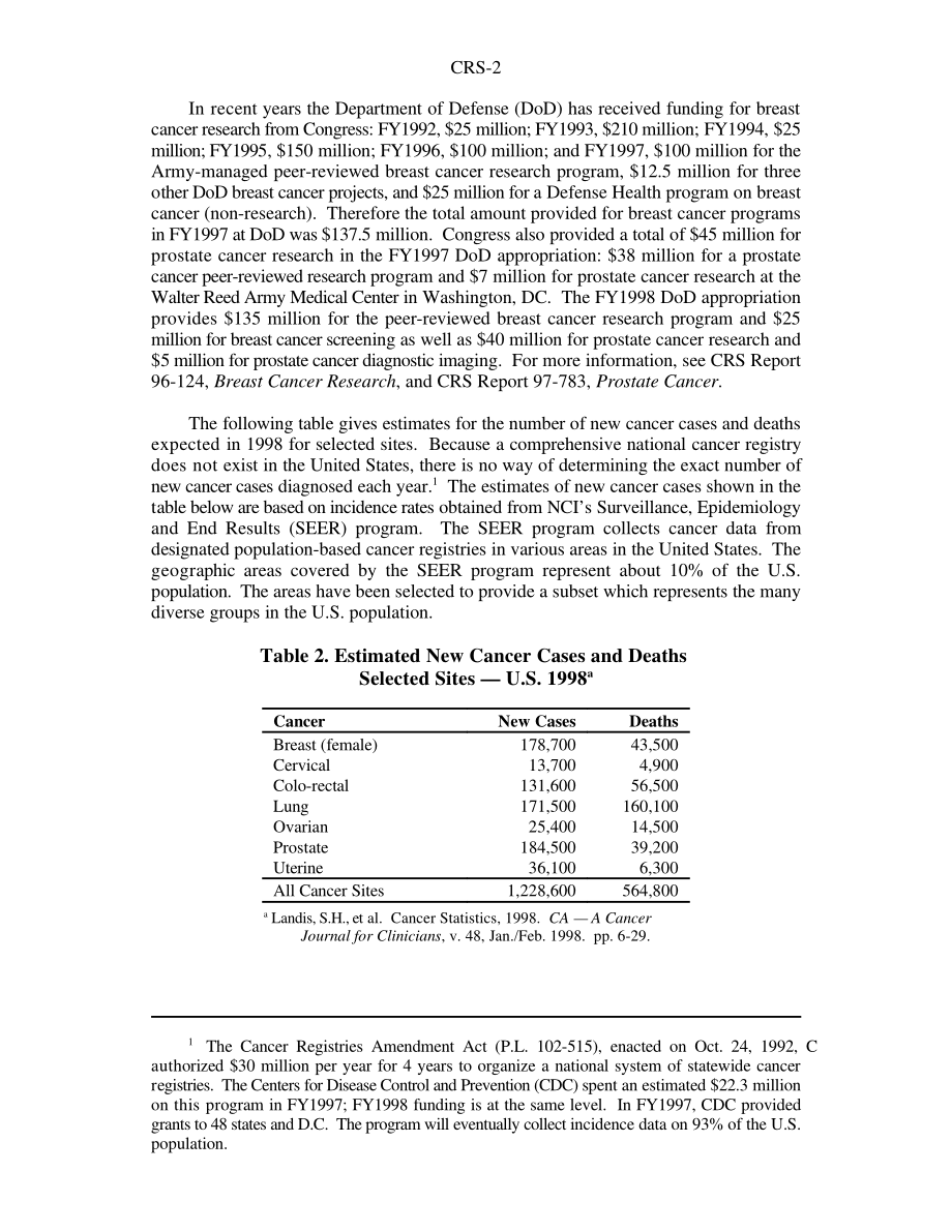 [19980303]96-253SPR_癌症研究：选定的联邦支出、发病率和死亡率统计数据.pdf_第2页