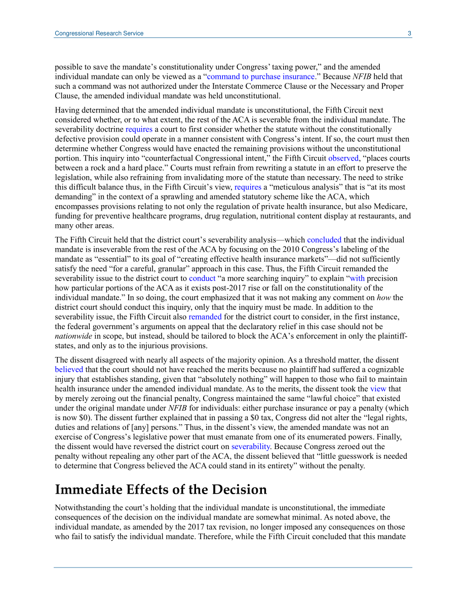 [20200303]LSB10389_第五巡回法院认为个人授权违宪：对国会的影响.pdf_第3页