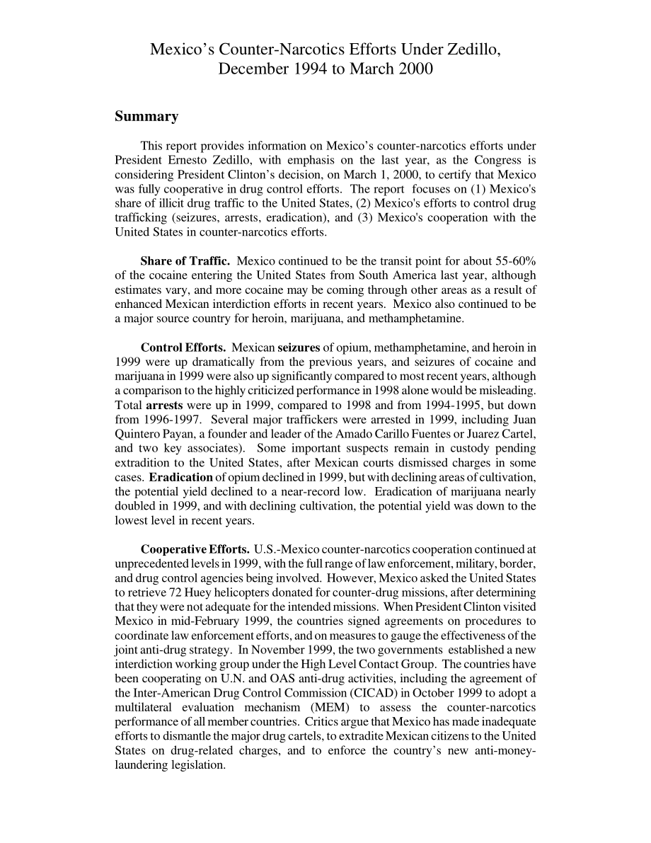 [20000316]RL30475_墨西哥在塞迪略领导下的禁毒工作1994年12月至2000年3月.pdf_第3页