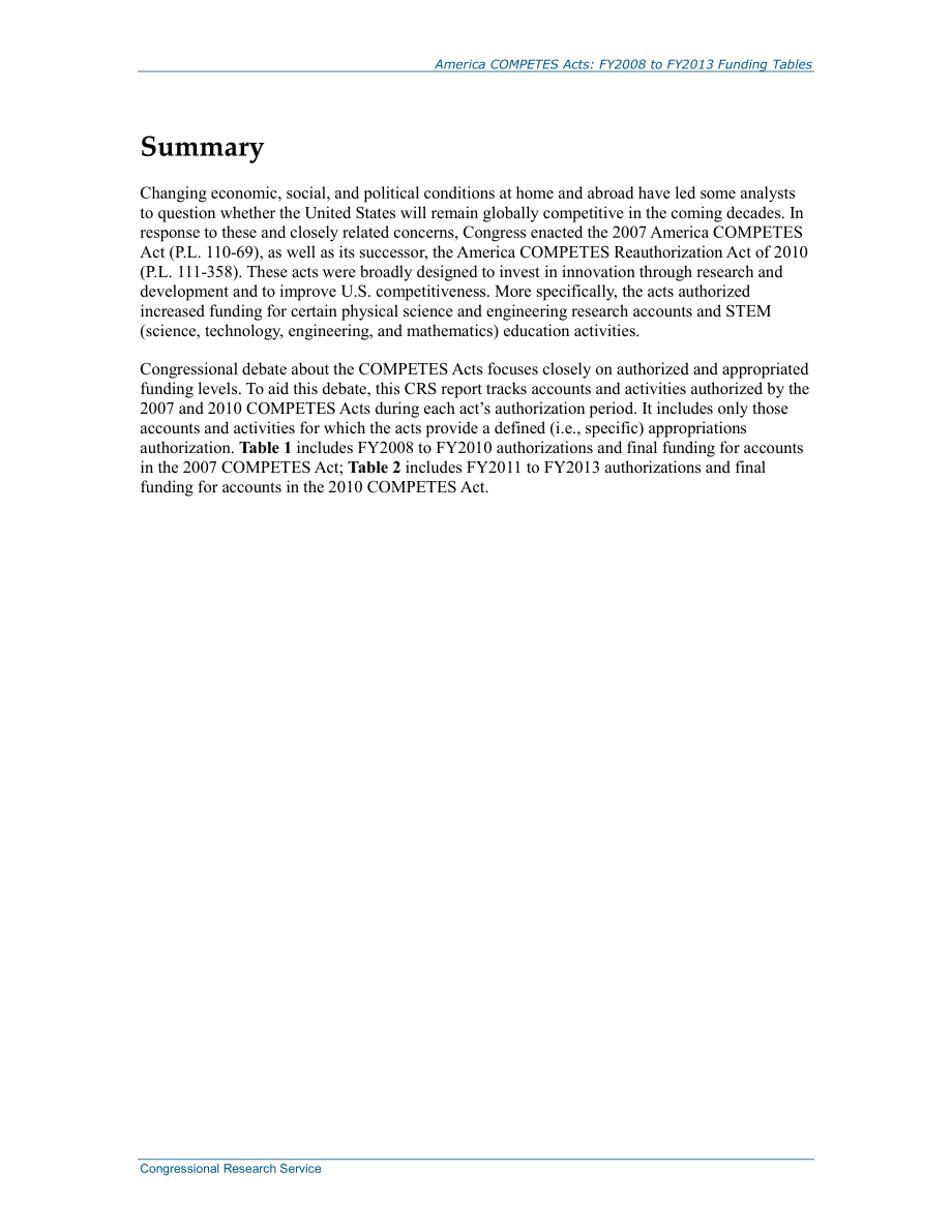 [20141031]R42779_美国竞争法案：2008财年至2013财年资金表.pdf_第2页