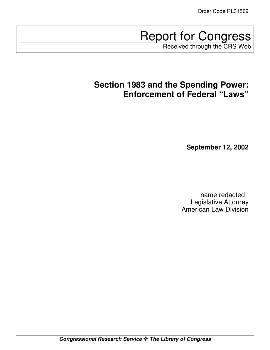 [20020912]RL31569_第1983节和消费力：联邦“法律”的执行.pdf_第1页