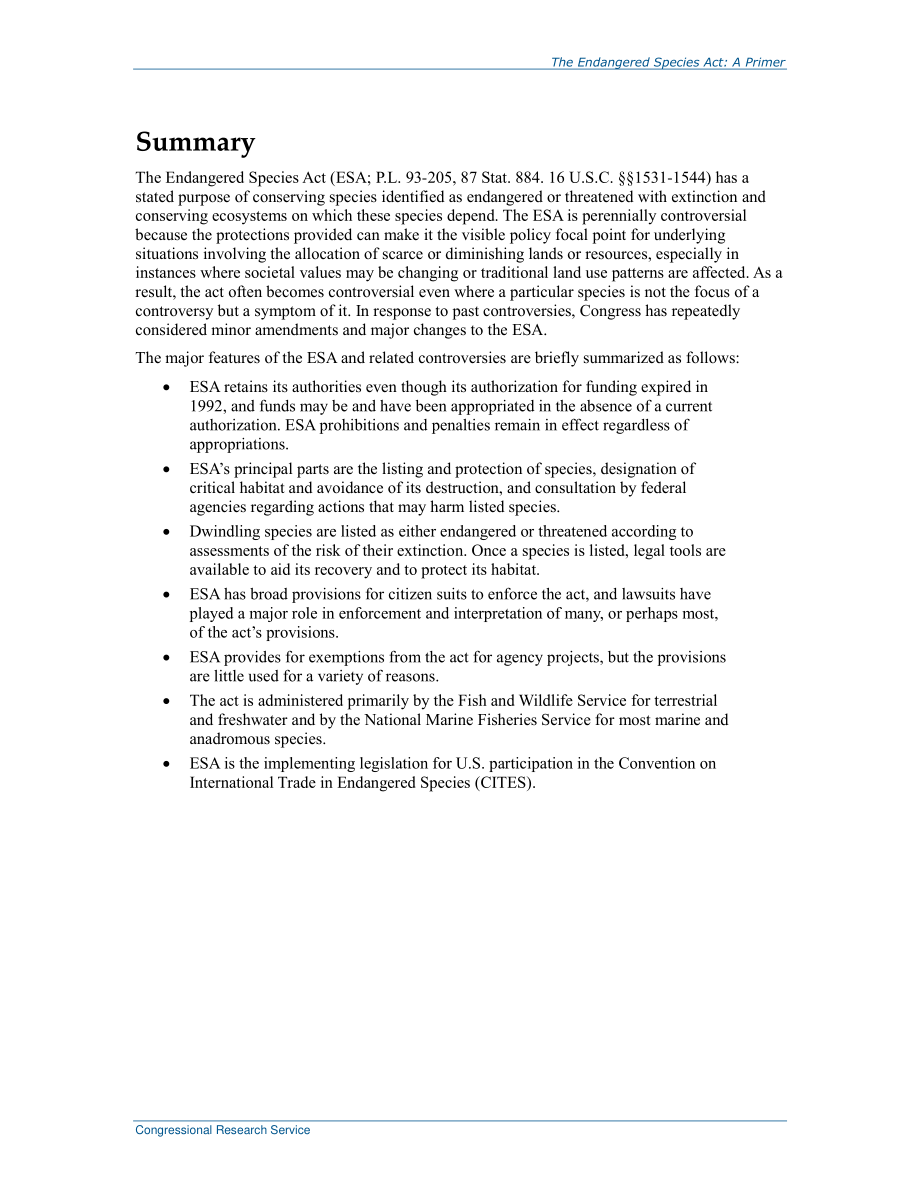 [20160908]RL31654_濒危物种法案：基础.pdf_第2页