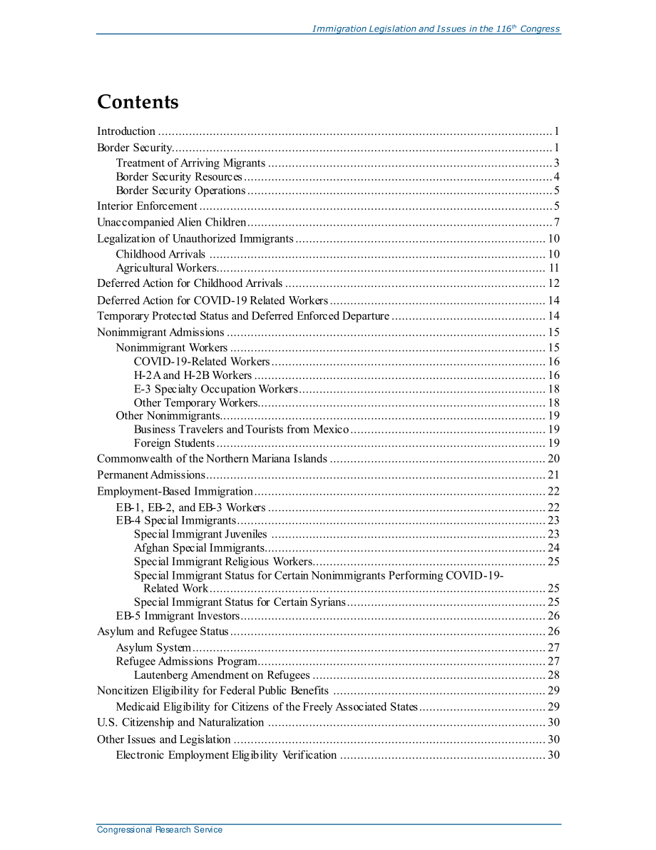 [20200727]R46419_第116届国会移民立法和议题.pdf_第3页