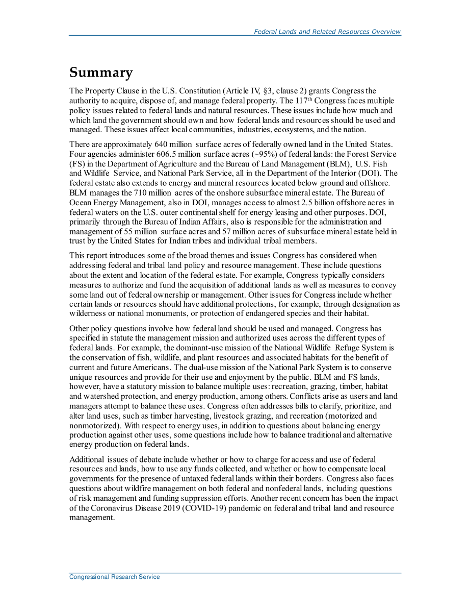 [20210421]R43429_联邦土地和相关资源：第117届大会概况和议题.pdf_第2页